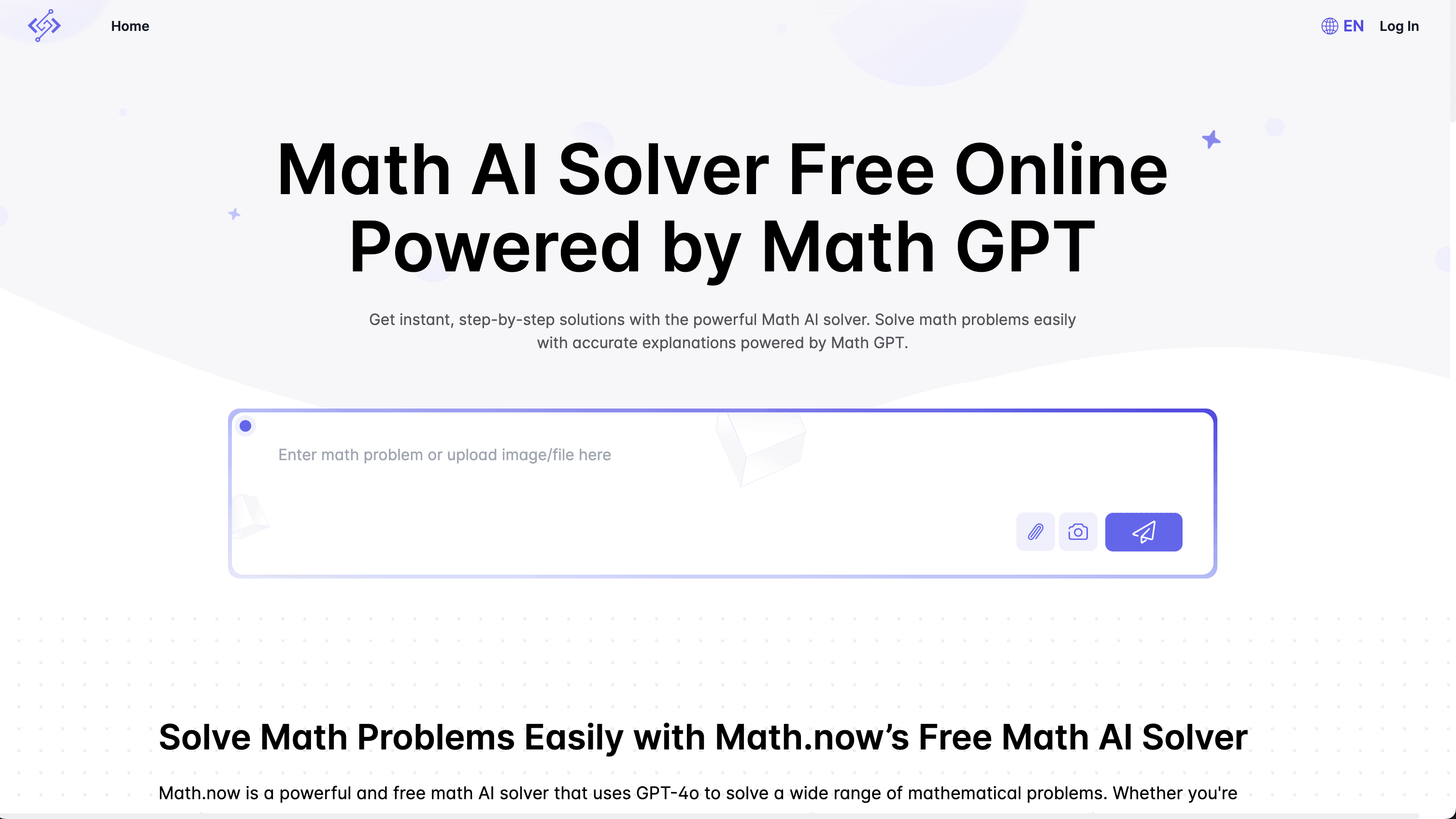 Math.now: Free Math AI Solver powered by math GP